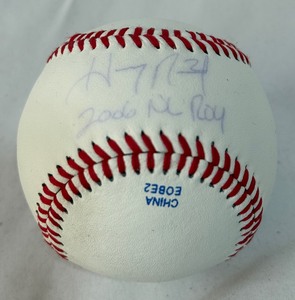 Hanley Ramirez Autographed and Inscribed 2006 NL ROY Rawlings Official league Ball
