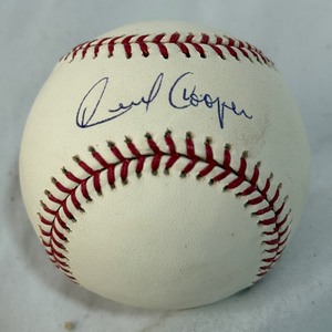 Cecil Cooper Autographed Baseball w Tristar COA Rawlings OMLB Selig Ball