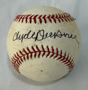 Clyde Doepner - Minnesota Twins Memorabilia Curator - Autographed Baseball Rawlings OMLB Selig Ball