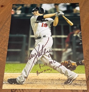 Danny Valencia Autographed and Inscribed First ML Homerun, Grand Slam 8x10 Minnesota Twins Baseball Photo