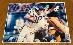 Bill Boom Boom Bown Autographed 8x10 Minnesota Vikings Football Photo