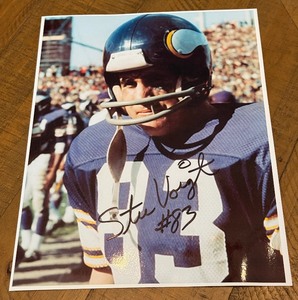 Stu Voigt Autographed 8x10 Minnesota Vikings Football Photo
