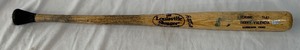 Danny Valencia Game-Used Bat w MLB COA From April 13, 2011 - Heavily Used Louisville Slugger Minnesota Twins Baseball