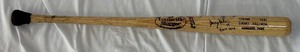 Danny Valencia Game-Used and Autographed Bat Louisville Slugger T141 Heavily Used Minnesota Twins Baseball