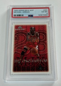 Michael Jordan PSA 6 EX-MT Slab 1999 Upper Deck MVP #201 Basketball Card