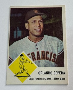 Orlando Cepeda 1963 Fleer #64 Vintage Baseball Card