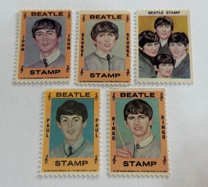 The Beatles Vintage 5 Stamp Collection