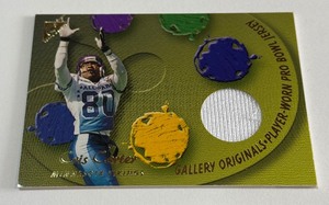 Cris Carter Player-Worn Pro Bowl Jersey Relic 2001 Topps Gallery Originals #GOCC Minnesota Vikings Football Card