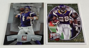 (2) Minnesota Vikings Numbered Cards - Brett Favre 499 and Adrian Peterson 350