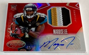 Marquise Lee RPA NASTY Quad-Color Patch 49 2014 Certified Freshman Fabric #231 Numbered 4229 Rookie Football Card