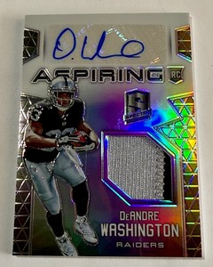 DeAndre Washignton RPA 199 2916 Spectra Aspiring #APA-DW Numbered 020199 Rookie Football Card