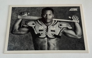 Bo Jackson Iconic Shoulderpads 1990 Score #697 Baseball Card
