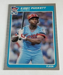 Kirby Puckett RC 1985 Fleer #286 Rookie Vintage Baseball Card