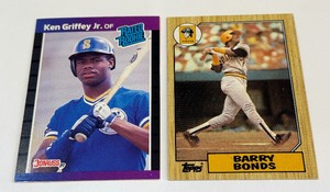 Ken Griffey Jr.  Barry Bonds 2 Card RC Lot