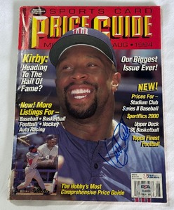 Kirby Puckett Autographed w PSA COA 1994 Sports Card Price Guide Baseball Magazine
