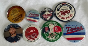 (8) Minnesota Twins Baseball Various Pins