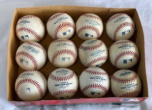 (12) Rawlings OMLB Selig Baseballs - Used  Practice - Box 1