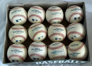 (12) Rawlings OMLB Selig Baseballs - Used  Practice - Box 4