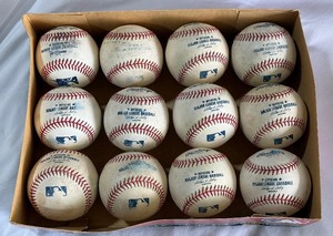 (12) Rawlings OMLB Selig Baseballs - Used  Practice - Box 5
