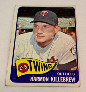 Harmon Killebrew 1965 Topps #400 Vintage Baseball Card Minnesota Twins