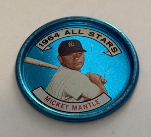 Mickey Mantle 1964 Topps All-Stars Vintage Baseball Coin #131