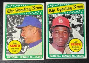 1969 Topps 2-Card Vintage The Sporting News Baseball Card Lot