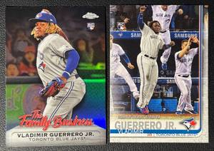 Vladimir Guerrero Jr. 2-Card Rookie Baseball Card Lot