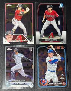 4-Card Star MLB Rookie Baseball Card Lot