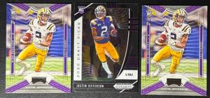 Justin Jefferson 3-Card Minnesota Vikings Rookie Football Card Lot