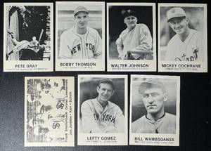 7-Card 1984 Baseball Card Lot