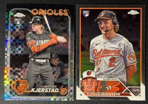 2-Card Baltimore Orioles Star Rookie Baseball Card Lot