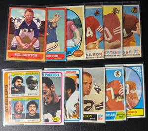 12-Card Vintage Football Card Lot