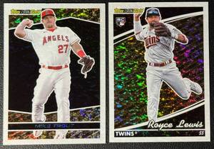 Royce Lewis & Mike Trout 2-Card Topps Gold Baseball Card Lot