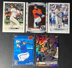 5-Card Star Rookie Baseball Card Lot