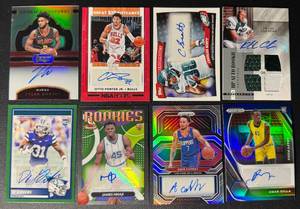 8-Card BasketballFootball Auto Card Lot