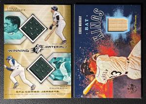 2-Card Relic Baseball Card Lot