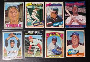 8-Card Vintage HOF Baseball Card Lot