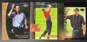 Tiger Woods 3-Card Rookie Golf Card Lot