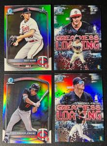 4-Card Minnesota Twins RookieInsert Baseball Card Lot