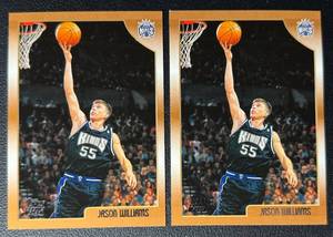 Jason Williams 2-Card Rookie Basketball Card Lot