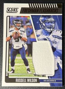 Russell Wilson 2022 Score Swatch Football Card No. FF24
