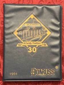 90s Minnesota Twins Card Binder