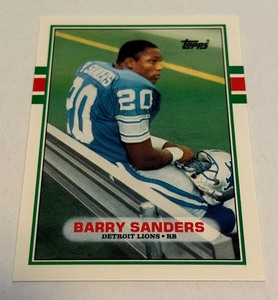 Barry Sanders RC 1989 Topps Traded #83T Rookie Football Card - #3