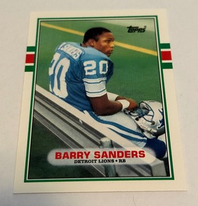Barry Sanders RC 1989 Topps Traded #83T Rookie Football Card - #4