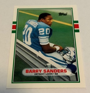Barry Sanders RC 1989 Topps Traded #83T Rookie Football Card - #5