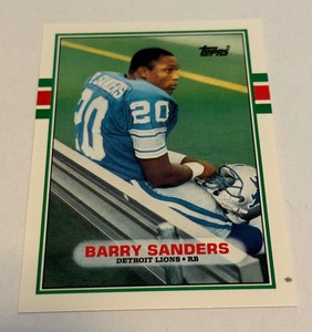 Barry Sanders RC 1989 Topps Traded #83T Rookie Football Card - #6