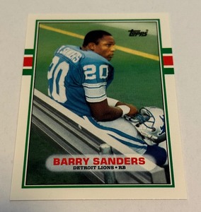 Barry Sanders RC 1989 Topps Traded #83T Rookie Football Card - #7