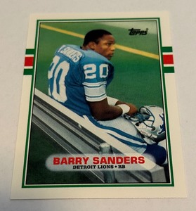 Barry Sanders RC 1989 Topps Traded #83T Rookie Football Card - #8