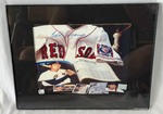 Ted Williams Autographed Baseball Print w/ GAI COA