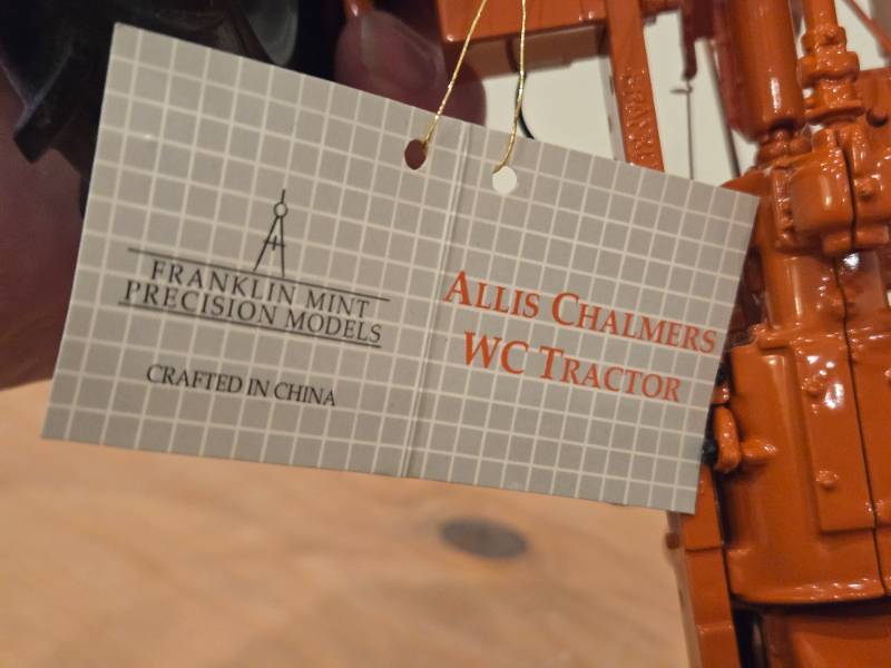 Allis Chalmers WC Diecast Tractor from Franklin Mint for Sale in